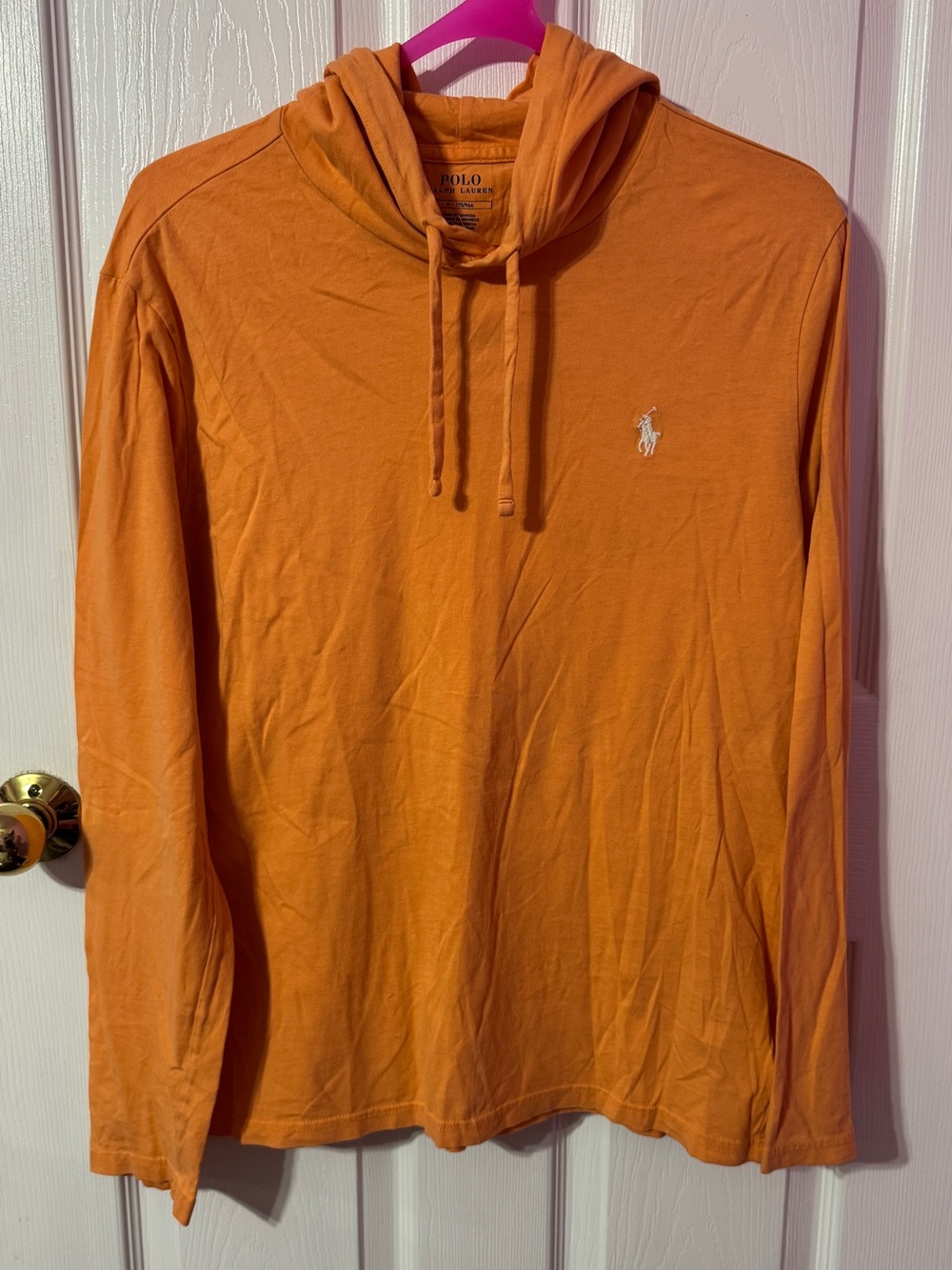 Polo by Ralph Lauren Orange Hooded Sweatshirt Sweater